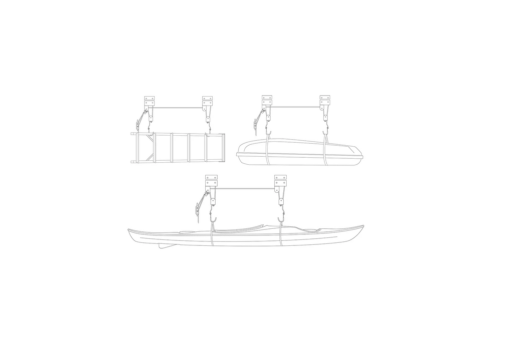 ProPlus 730915V01 plafondhanger voor fiets, kajak en ladder, 57 kg