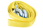 Corde de remorquage UNITRAILER avec crochets, sangle de remorquage 5 m/50 mm/6 t jaune