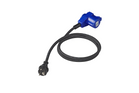 Adapter met Schuko-stekker en CEE-haakse connector + Schuko-aansluiting 16A ProPlus 373528DE kabel 150 cm
