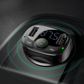 BASEUS T-type FM-transmitter Bluetooth 4.2 MP3 + autolader 2x USB 3.4A