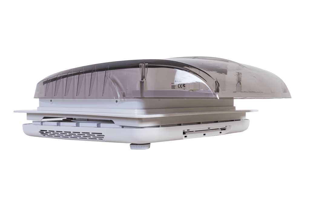 Ventilateur de toit automatique PUNDMANN PLUS pour camping-car avec éclairage et store enrouleur 400×400 mm