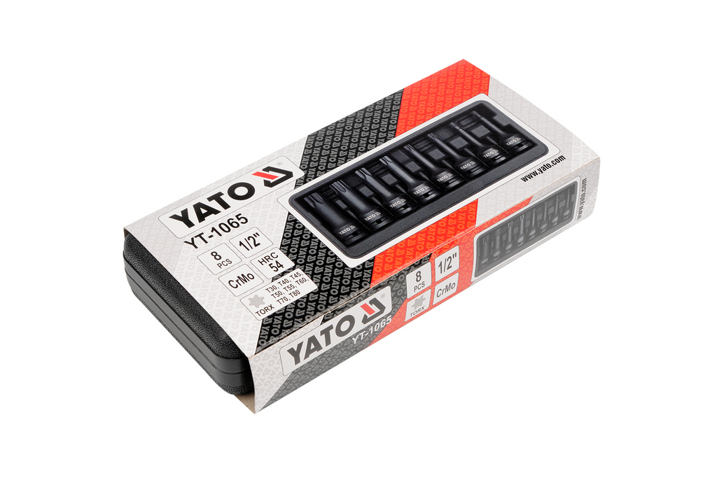 Clés à chocs Torx YATO YT-1065 1/2" 8 pièces.