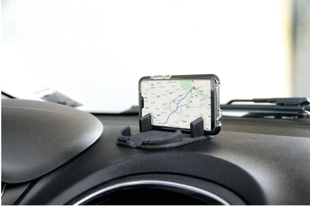Tapis de téléphone LAMP, organisateur/support de voiture en silicone 110 x 110 mm