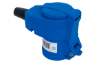 MANTES 2P+E haakse CEE-stekker met extra stopcontact 16A 230V
