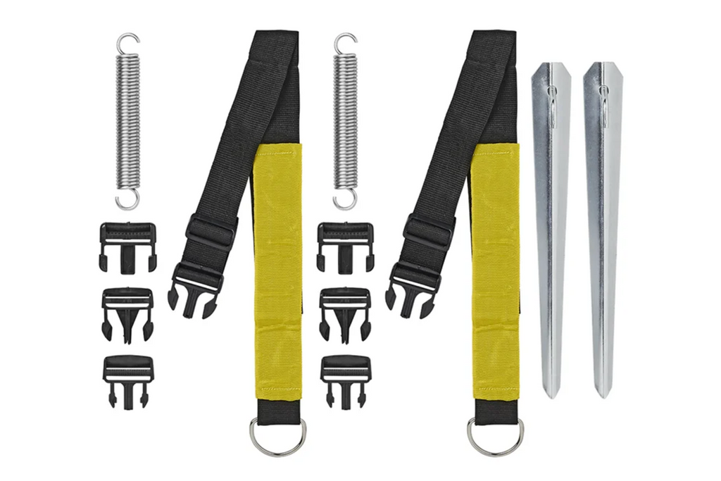 Lot de deux sangles anti-tempête ProPlus 361728 pour auvents et stores de 2 x 3 m