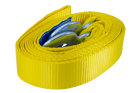 Corde de remorquage UNITRAILER avec crochets, sangle de remorquage 5 m/50 mm/6 t jaune