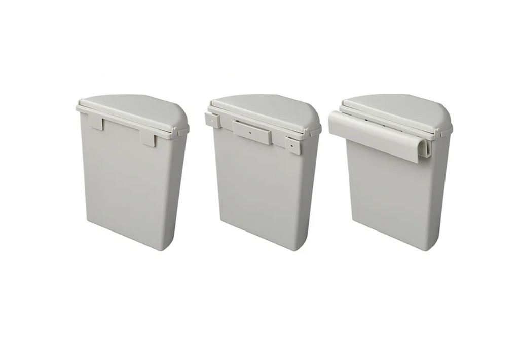 Poubelle ProPlus 370402 avec couvercle pour remorques et camping-cars, 6 L