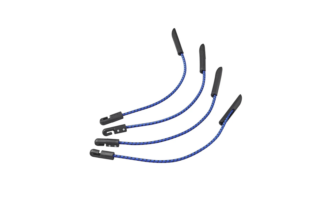 Lot de quatre pinces pour bâche ProPlus 342180, cordons multifonctionnels flexibles, 280 mm