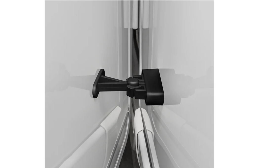 Loquet de porte de caravane ou de camping-car ProPlus 362622V02BK, poignée à ressort noire pour maintenir la porte