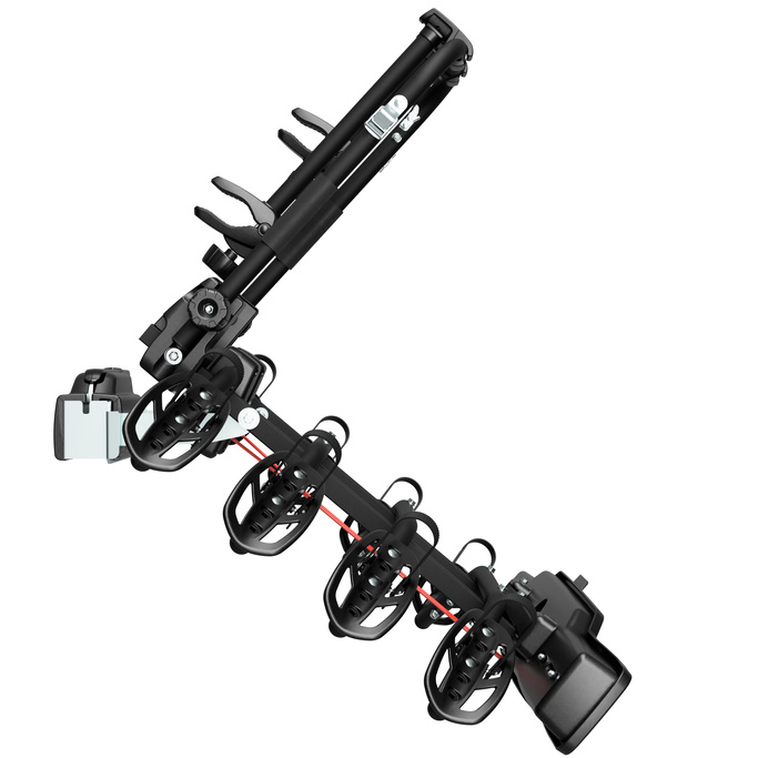 Peruzzo Parma 4 - porte-vélos sur attelage pour 4 vélos (noir)