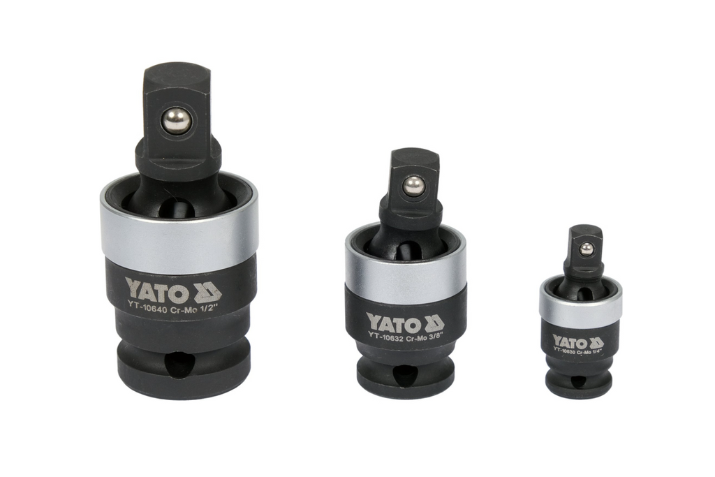 YATO YT-10642 Jeu de joints à impact 1/4", 3/8", 1/2" 3 pièces.