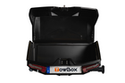 Coffre de rangement Towbox Camper Alpha à LED noire (court) - coffre à bagages monté sur attelage