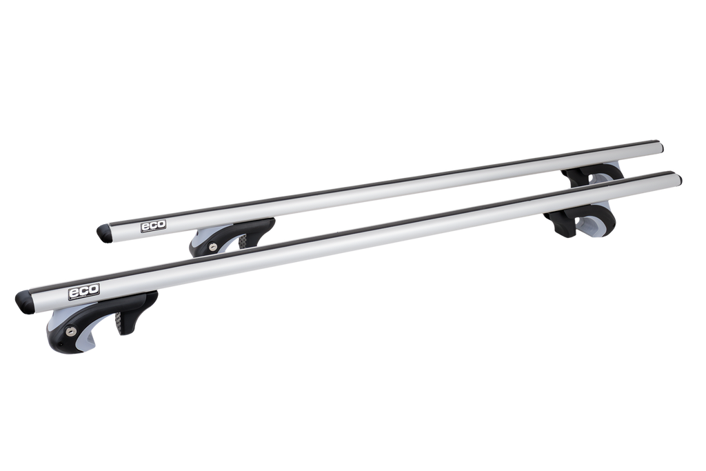 Eco Alubase 135 - uniwersalny bagażnik aluminiowy na relingi z zamkami