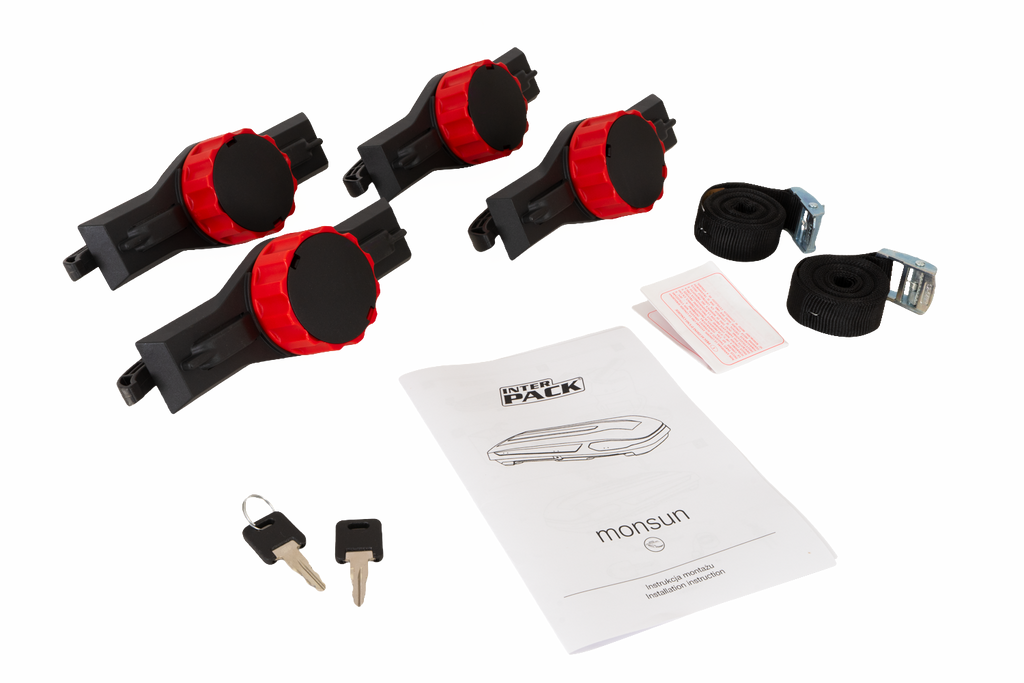 Coffre de toit Inter Pack Monsun M, noir mat