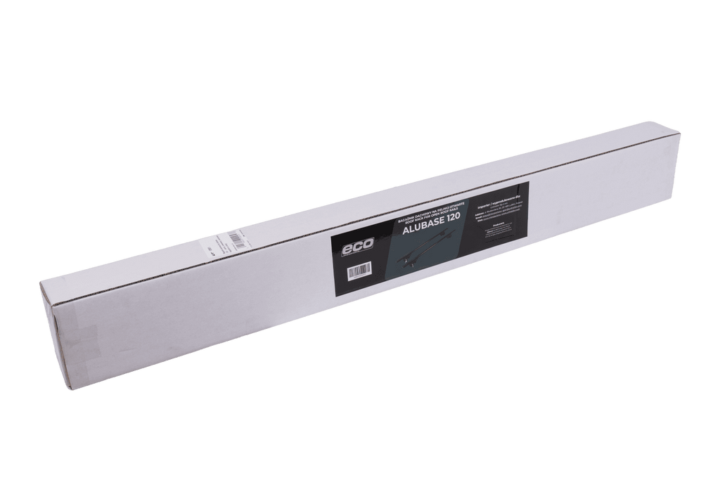 Galerie de toit Eco Alubase 120 - galerie universelle en aluminium pour rails ouverts (noir)