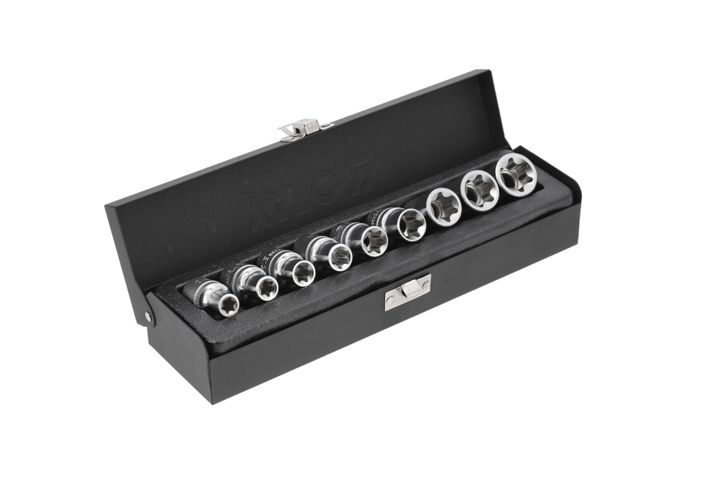 YATO YT-0521 Torx-doppenset E10–E24 9-delig