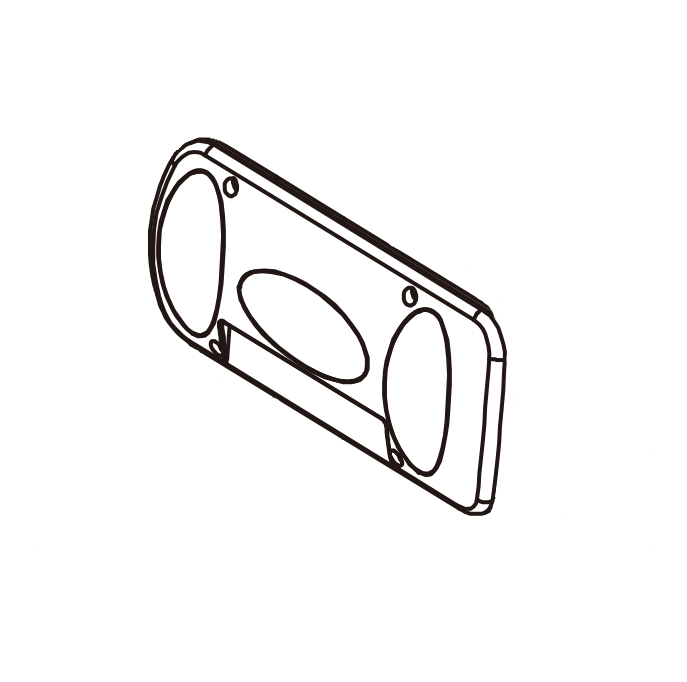 Abat-jour pour plateforme de vélo Inter Pack Quattro/Trio/Duo (gauche)