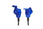 Adaptateur avec fiche Schuko et connecteur coudé CEE + prise Schuko 16A ProPlus 373528DE, câble de 150 cm