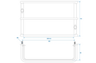 ProPlus beschermrooster voor achterlicht van aanhanger, achterlichtafdekking 260x170x80mm