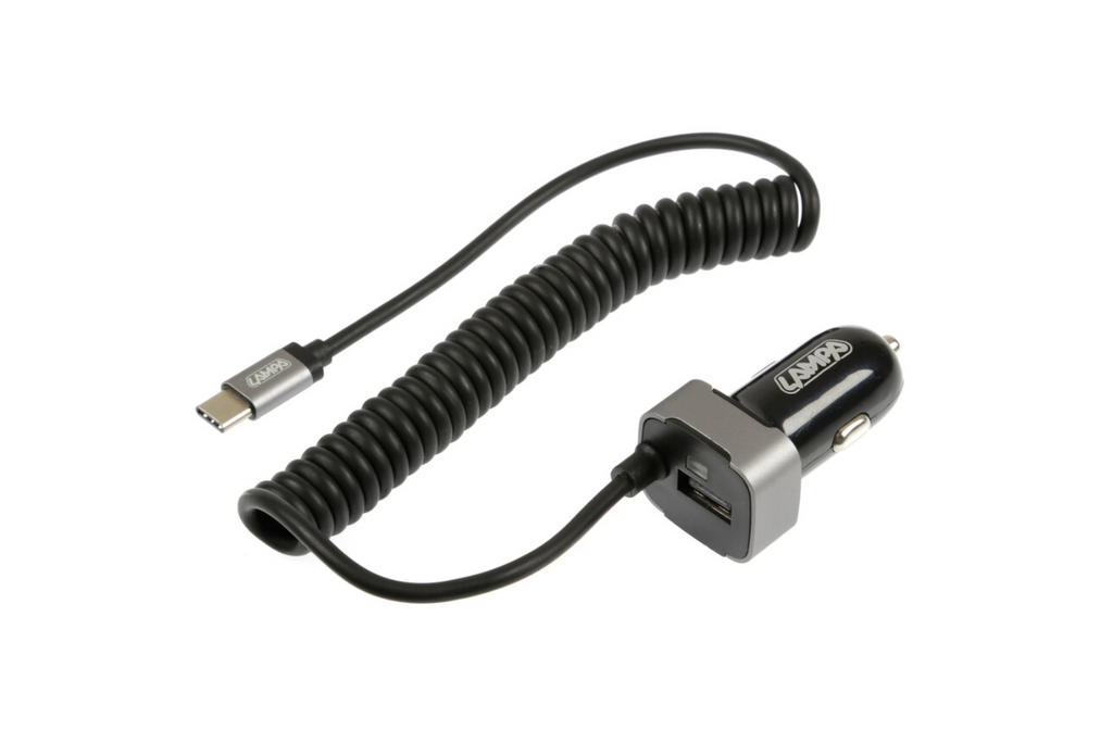 Chargeur de voiture LAMP USB Type-C, prise allume-cigare 12/24 V