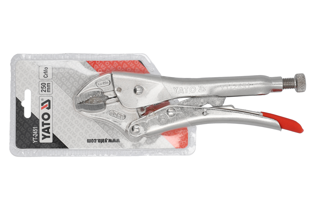 Pince-étau courte YATO YT-2451, mâchoires arrondies, 250 mm