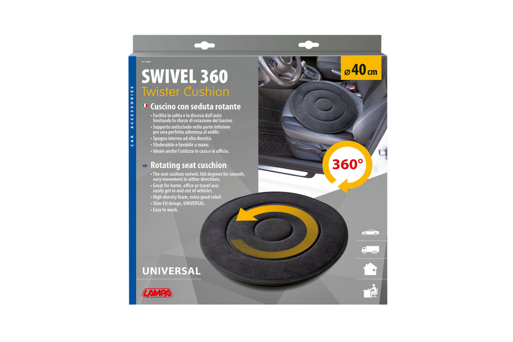 Coussin pivotant LAMPA à 360° pour siège auto 40 cm