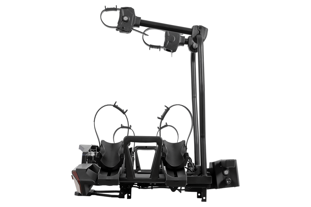 Inter Pack Velox 2 LED - porte-vélos pliable pour 2 vélos avec éclairage LED (noir)