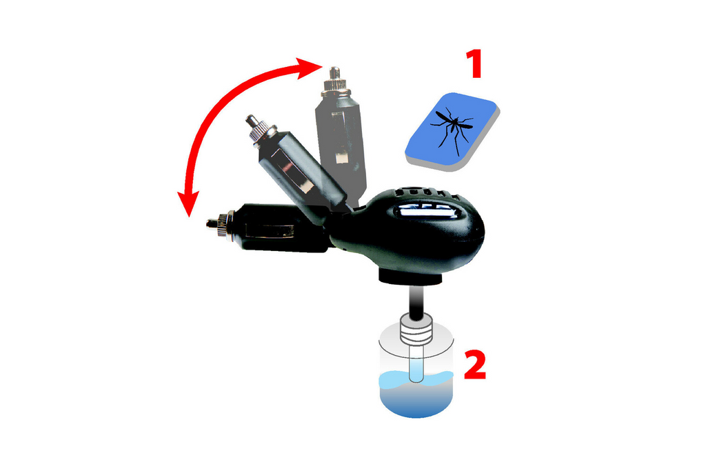 Lampe anti-moustiques électrique, prise allume-cigare 12/24 V