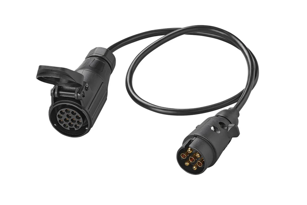 Câble adaptateur ProPlus pour prise d'attelage de remorque 7/13 broches, 80 cm