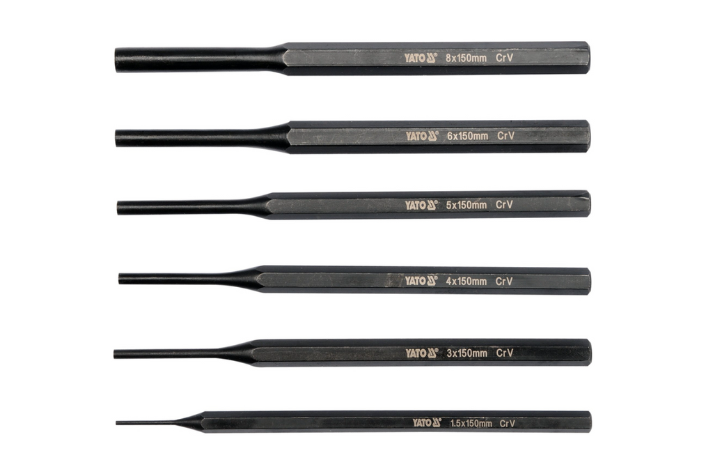 Set van 6 parallelle ponsen YATO YT-47121