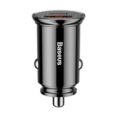 Ładowarka samochodowa BASEUS Circular Plastic USB-A, USB-C 30W