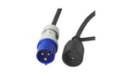 Adaptateur avec prise et fiche CEE avec contact de protection 16 A 230 V ProPlus 373530DE, câble de 150 cm