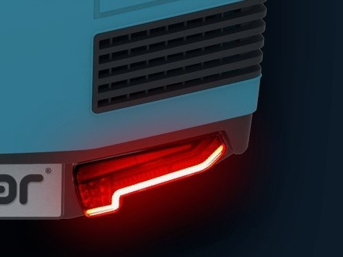 Towbox V3 Grey LED Edition - coffre à bagages monté sur attelage