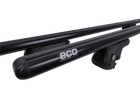 Galerie de toit Eco Alubase 120 - galerie universelle en aluminium pour rails ouverts (noir)