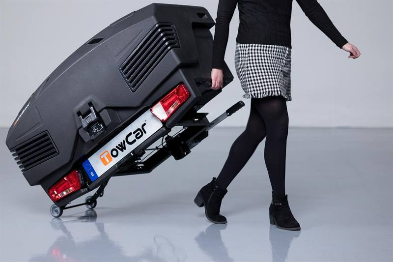 Towbox EVO klassiek grijs - bagagebox voor montage op de trekhaak