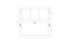 Grille de protection pour feu arrière de remorque ProPlus, cache feu arrière 228 x 105 x 80 mm