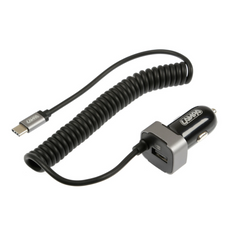 Ładowarka samochodowa LAMPA USB Type-C, gniazdo zapalniczki 12/24V