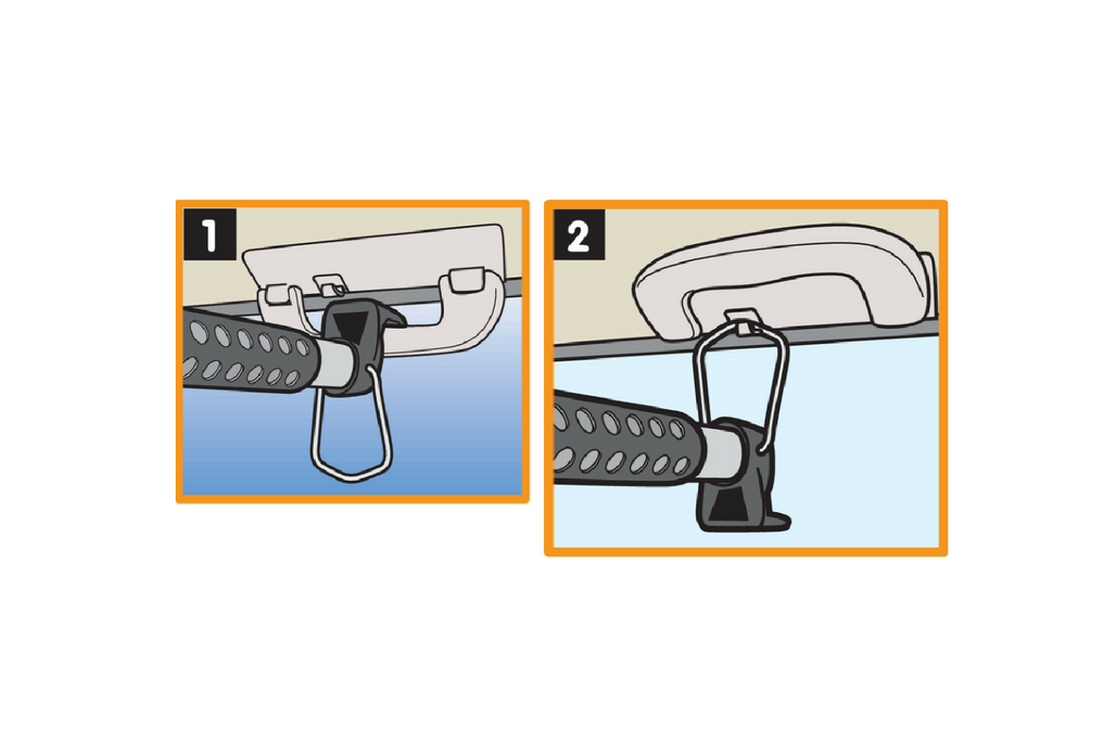 Tringle à vêtements de voiture LAMP extensible 90-160 cm
