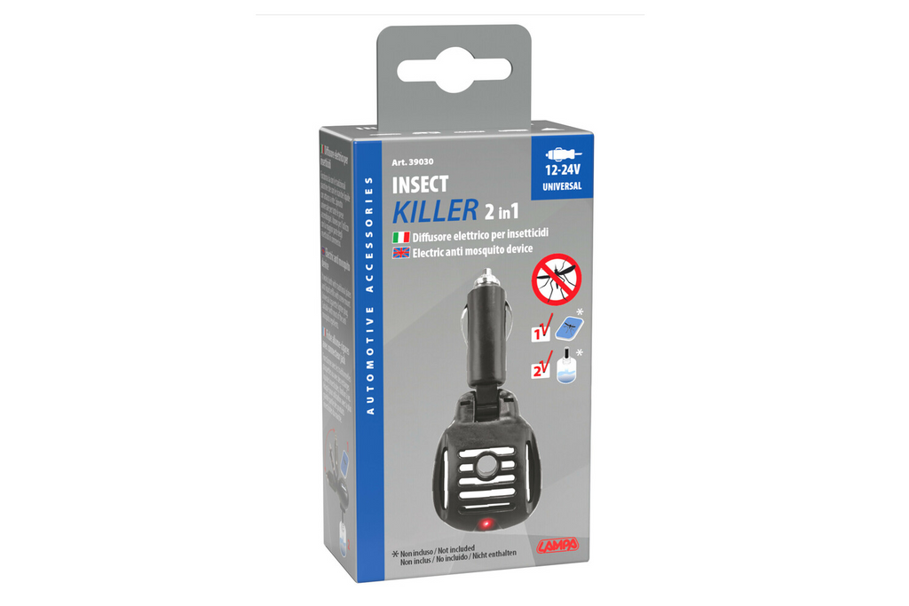 Lampe anti-moustiques électrique, prise allume-cigare 12/24 V