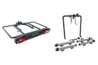 Plateforme de transport sur attelage Inter Pack Re-Cargo + adaptateur pour le transport de 2 vélos