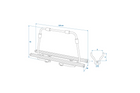 Porte-vélos ProPlus 330242BL pour remorque, supportant 2 vélos (40 kg)