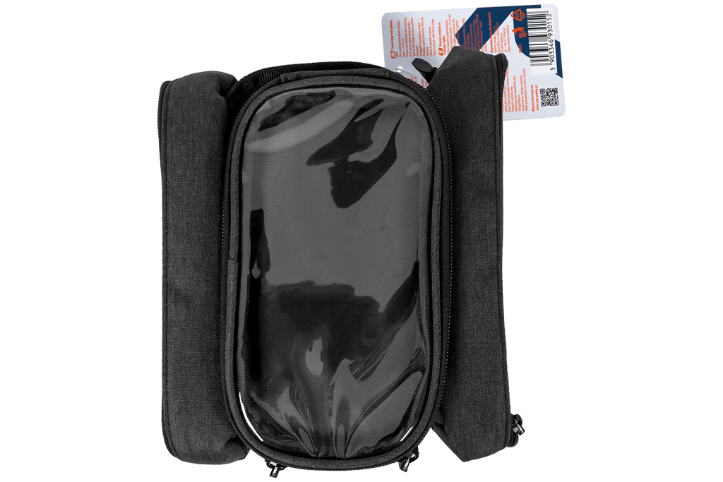Sacoche de cadre de vélo PROFEX 93015 avec 2 poches et étui pour téléphone
