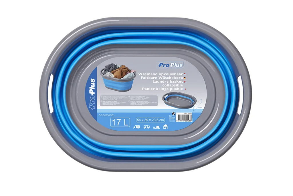 ProPlus 370311 Opvouwbare wasmand voor camper en reis, 17 liter