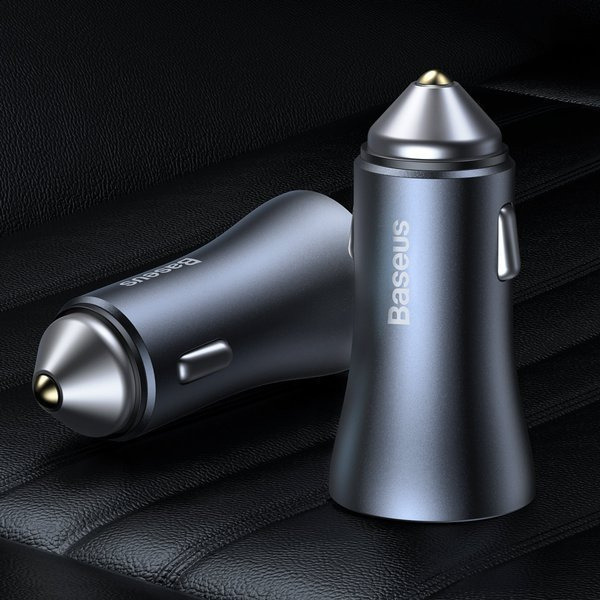 Chargeur de voiture BASEUS Golden Pro 2xUSB 40W + câble USB